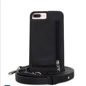 Hera IPhone  Black Vegan Leather Crossbody Case